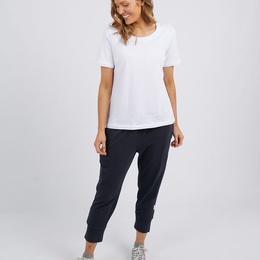 ELM CINDY SHORT SLEEVE TEE - WHITE – THE LOFT St Georges